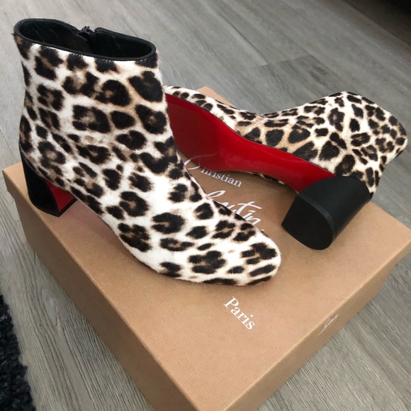 ❤️Christian Louboutin Leopard Boots - Picture 11 of 12